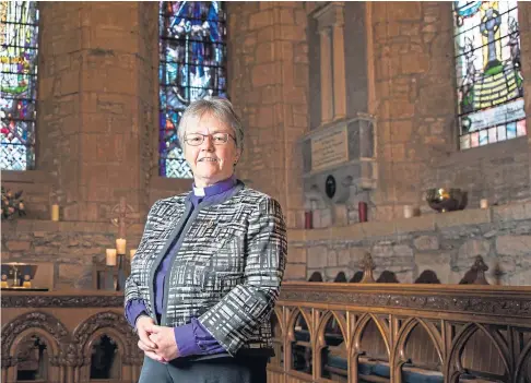  ??  ?? SPEAKING OUT: The Very Rev Susan Brown called on the UK Government not to “close the door” on desperate people.