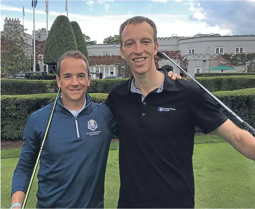  ??  ?? LONG-HITTERS: Paul Dunstan, left, and Andrew Murray will set off from Wentworth on Saturday