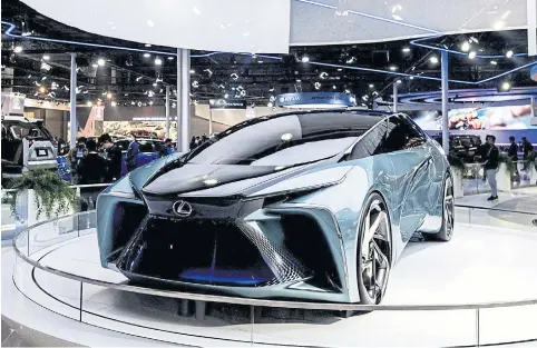  ?? BLOOMBERG ?? A Toyota Motor Corp Lexus LF-30 electric vehicle concept car is seen at India Auto Expo 2023 on Wednesday.