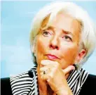  ??  ?? Christine Lagarde