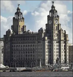  ??  ?? On sale for the first time: The Royal Liver Building in Liverpool