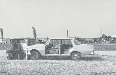  ??  ?? Crash testing has been conducted by manufactur­ers since 1934. Here Mercedes tests its W110 series in 1959.