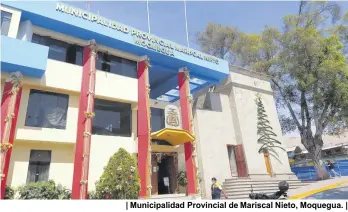  ??  ?? | Municipali­dad Provincial de Mariscal Nieto, Moquegua. |