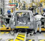  ?? /Reuters ?? On the assembly line: The US wants the regional automotive rules of origin for passenger cars increased to 85%.