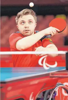  ?? FOTO: AXEL KOHRING/IMAGO IMAGES ?? Gold auch für Tischtenni­sspieler Valentin Baus.
