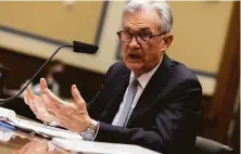  ?? Graeme Jennings / Associated Press ?? Jerome Powell has led the Federal Reserve through a brutal pandemic recession. The Senate must confirm his nomination.