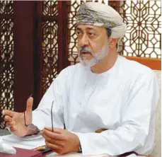  ??  ?? HH Sayyid Haitham bin Tareq al Said, Minister of Heritage and Culture, presiding over the The Supreme Committee for the E-census in Muscat on Monday. — ONA