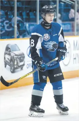  ?? PHOTO D’ARCHIVES ?? Les Sea Dogs comptent sur 17 joueurs âgés de 18 ans et moins dans leur alignement, dont Josh Lawrence qui dispute sa deuxième saison dans la LHJMQ à l’âge de 17 ans.