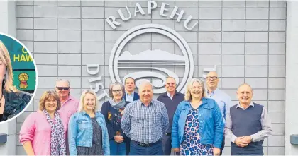  ?? Photos / Supplied ?? Central Hawke’s Bay mayor Alex Walker (inset) took her councillor­s on a team trip to see how Ruapehu District Council manages its large rural roading network and government partnershi­p for social housing.