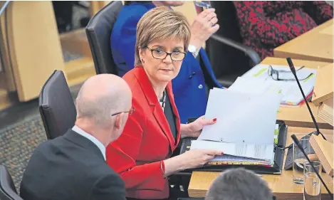  ?? Picture: Andrew MacColl/REX/Shuttersto­ck. ?? Nicola Sturgeon wants a Westminste­r pledge on Tay Cities Deal funding.