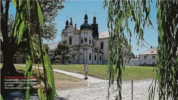  ??  ?? Chrám Nanebevzet­í Panny Marie Podoba kláštera v Oseku je výsledkem barokní přestavby na začátku 18. století.
Foto: Iveta Lhotská, MAFRA