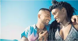  ?? ANGELLO FACCINI ?? Former Miss Jamaica and Miami-based fashion model Davina Bennett with Latin music star Maluma. Bennett is the female lead on Maluma’s album “7 Días En Jamaica.”