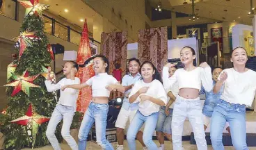  ??  ?? Steps Dance Studio Kids perform a dance number with the song Jak en Poy, an original from the “Awit at Laro” album.