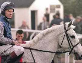  ??  ?? Lester on Desert Orchid