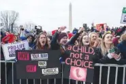  ?? AP PHOTO/ EVAN VUCCI ?? Supporters cheer as President Donald Trump speaks during the annual “March for Life” rally on the National Mall, in Washington, on Jan. 24, 2020.