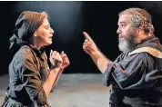  ??  ?? Formidable: Judy Kuhn and Andy Nyman as Golde and Tevye