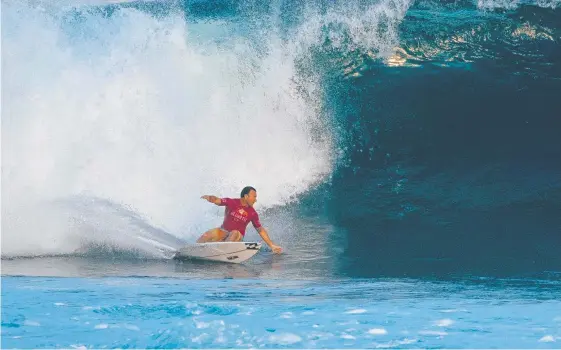  ?? Picture: ED SLOANE/WSL ?? Gold Coaster Joel Parkinson is languishin­g in 28th place in the rankings as Julian Wilson leads the way for Australia.