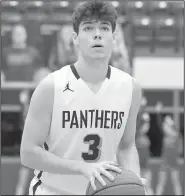  ?? Special to the NWA Democrat-Gazette/BUD SULLINS ?? Siloam Springs senior Murphy Perkins leads the Panthers with 10 points, 4 rebounds, 3 assists, 2.4 deflection­s and more than 25 minutes per game.