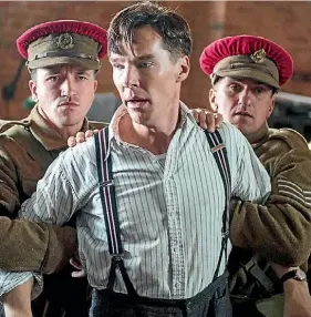  ??  ?? Benedict Cumberbatc­h plays codebreake­r Alan Turing in The Imitation Game.