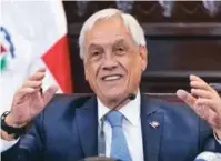  ?? MATÍAS BONCOSKY ?? Sebastián Piñera, en el Senado dominicano.