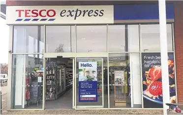  ??  ?? The former One Stop store in Eureka Place off Trinity Road, Kennington, opened as a Tesco Express on Wednesday morning