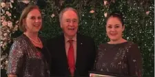  ??  ?? Catherine, Phillip and June O’Flynn pictured at last November’s North Cork Business and Tourism Awards.