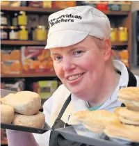  ?? 120117AnnD­avidson_02 ?? Recognitio­n Coupar Angus butcher Ann Davidson won a Scottish Craft Butchers gold award for her chicken and ham pie and a silver for her white puddings