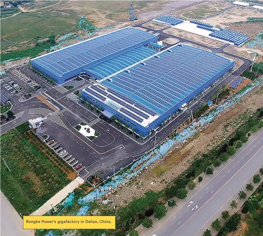  ??  ?? Rongke Power’s gigafactor­y in Dalian, China.