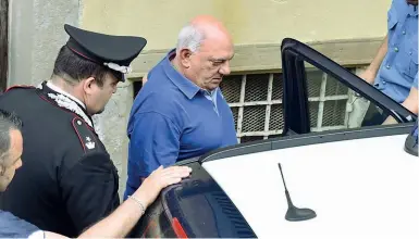  ??  ?? L’arresto Antonino Porcino, 65 anni il 26 maggio, è stato arrestato dai carabinier­i di Clusone lunedì mattina nella sua casa di Città Alta. Ora è detenuto a Parma