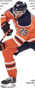  ?? FOTOS: AP/ASH ?? Leon Draisaitl im Dress der Edmonton Oilers