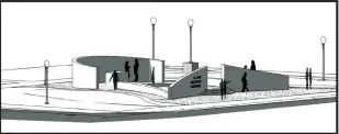  ?? Courtesy of Amoz Eckerson/EckerBUILT 2019 ?? This is a rendering of the Elaine Massacre Memorial in Helena-West Helena, which will be dedicated today.