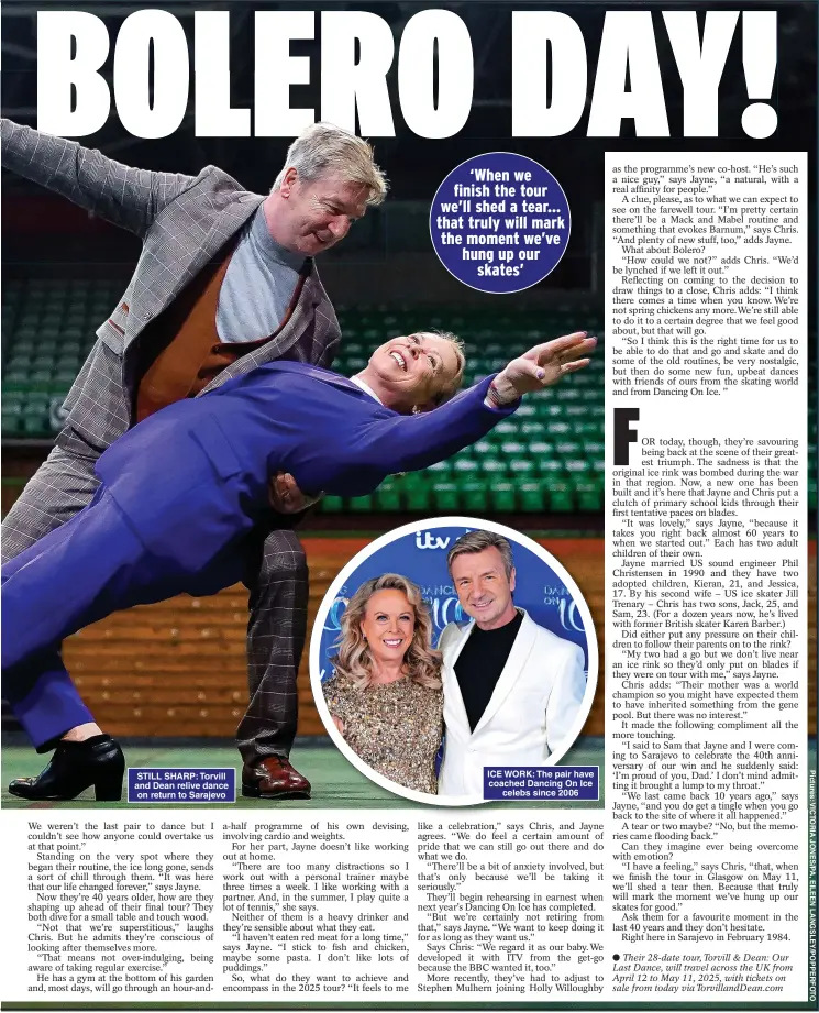  ?? ?? STILL SHARP: Torvill and Dean relive dance on return to Sarajevo