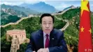  ??  ?? Chinas Botschafte­r in der Schweiz, Wang Shihting (Screenshot)