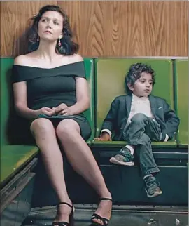  ?? Netf lix ?? LISA (Maggie Gyllenhaal), the film’s titular teacher, becomes obsessed with a talented young poet, Jimmy (Parker Sevak), in “The Kindergart­en Teacher.”