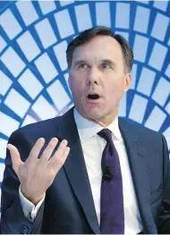  ?? JOSE LUIS MAGANA / THE ASSOCIATED PRESS ?? Finance Minister Bill Morneau, seen last week at the World Bank/IMF meetings in Washington, has seen his political career crumble recently.