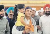  ?? PTI ?? ■ Congress president Rahul Gandhi during a visit to a gurudwara in Chhattisga­rh’s Rajnandgao­n on Saturday.