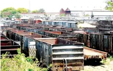  ??  ?? Cargo trailers at NRZ