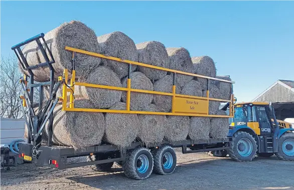  ?? ?? DRIVING FORCE: The Royal Highland award-winning Birnie Bale Safe in three-layer configurat­ion.