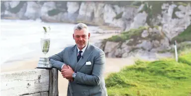  ?? ASSOCIATED PRESS ?? Northern Ireland native Darren Clarke won the British Open in 2011. More than 200,000 fans are expected to expected to attend the first British Open in Clarke’s homeland in 68 years.