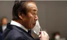 ?? Photograph: Issei Kato/Reuters ?? Haruyuki Takahashi, pictured in 2020, was indicted last month for a fourth time.
