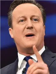  ??  ?? Story to sell: Ex-Premier David Cameron