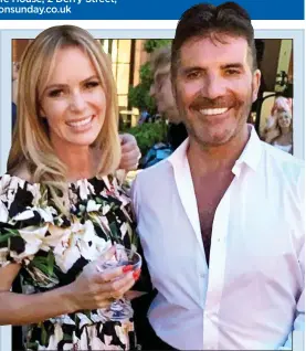  ?? ?? HEALTHIER: Simon and Britain’s Got Talent co-star Amanda Holden