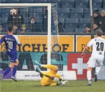  ?? FRESHFOCUS ?? In der 97. Minute schoss Fabian Frei gestern gegen Luzern seinen zweiten Treffer.