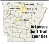  ?? SOURCE: ArkansasQu­iltTrails.com Arkansas Democrat-Gazette ??