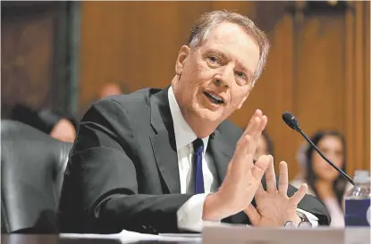  ?? EFE ?? Robert Lighthizer ha sido considerad­o para dirigir el Tesoro con Trump.