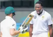  ?? REUTERS ?? ▪ Kagiso Rabada’s sending off of Steve Smith earned him a twoTest ban which was overruled by a judicial commission­er.