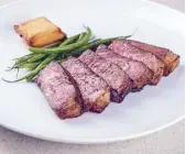  ??  ?? Stiploin steak