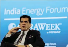  ?? India (NITI Aayog) /Bloomberg/File ?? Not depending on China: Amitabh Kant, chief executive officer of National Institutio­n for Transformi­ng