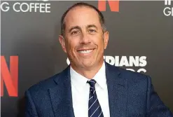  ?? Associated Press ?? In Jerry Seinfeld's new book, “Is This Anything?” Seinfeld reveals a timeline of jokes he's written over the past 45 years, showing how a 21-year-old kid from New York's Long Island evolved into arguably one of the greatest stand-up comics of his time.