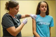  ?? JOHN J. KIM / CHICAGO TRIBUNE ?? Federal data for 2017 shows HPV vaccinatio­n rates are increasing but so are HPV-related cancers, with more than 43,000 cases in 2015.
